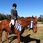 Kerri and Chopper on an especially successful show day.